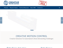 Tablet Screenshot of creativemotioncontrol.com